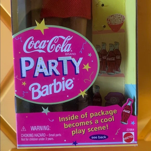 Vintage 1998 NRB Coca Cola Party Barbie 22964 - Picture 3 of 8